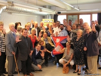 #helfie voor Nepal tijdens aperitiefgesprek